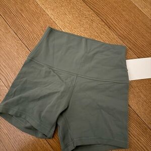 lululemon athletica High-Rise Bike Shorts in Olive